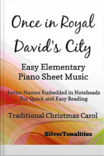 Once In Royal Davids City Easy Elementary Piano Sheet Music