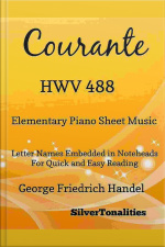 Courante Hwv 488 Elementary Piano Sheet Music