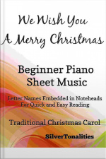We Wish You A Merry Christmas Elementary Beginner Piano Sheet Music
