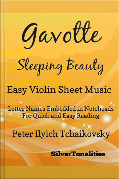 Gavotte Sleeping Beauty Easy Violin Sheet Music