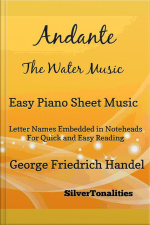 Andante The Water Music Easy Piano Sheet Music