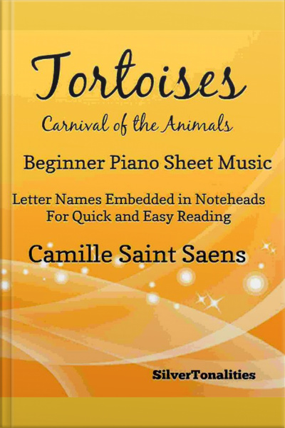 Tortoises Carnival Of The Animals Beginner Piano Sheet Music
