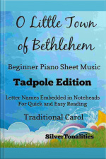 O Little Town Of Bethlehem Beginner Piano Sheet Music Tadpole Edition